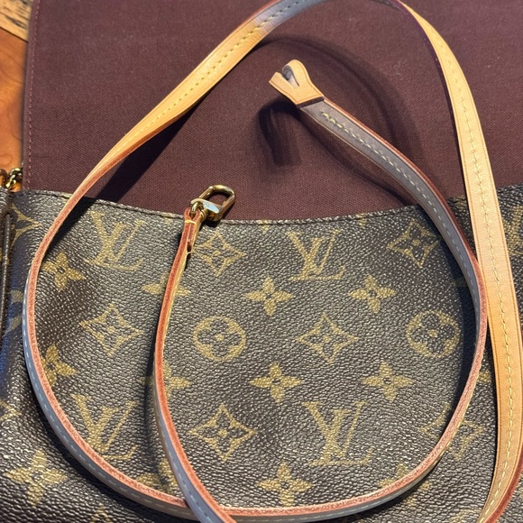 Louis Vuitton Brown Monogram Crossbody with Gold Chain